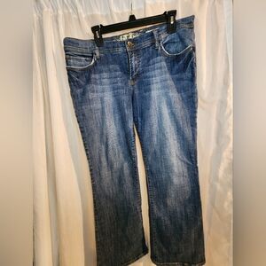 It Los Angeles Hottie Jeans Women's Adult Sz 33 Reg Boot Leg Blue Denim